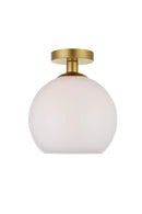 Elegant Lighting - LD2211BR - One Light Flush Mount - BAXTER - Brass