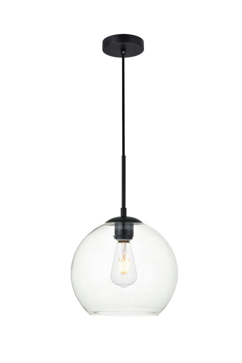 Elegant Lighting - LD2212BK - One Light Pendant - BAXTER - Black