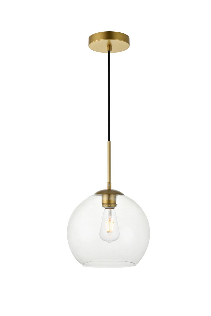 Elegant Lighting - LD2212BR - One Light Pendant - BAXTER - Brass