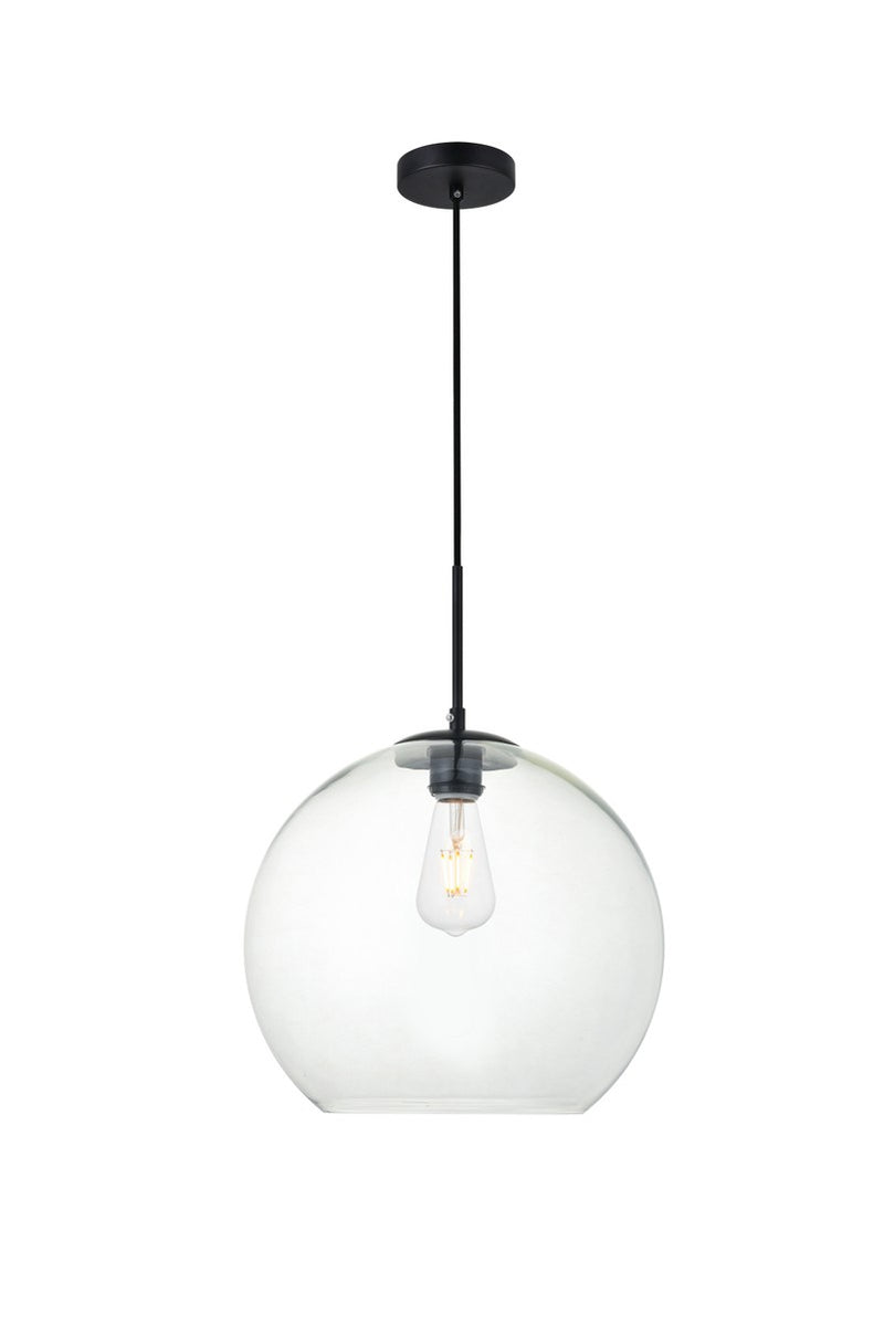 Elegant Lighting - LD2216BK - One Light Pendant - BAXTER - Black