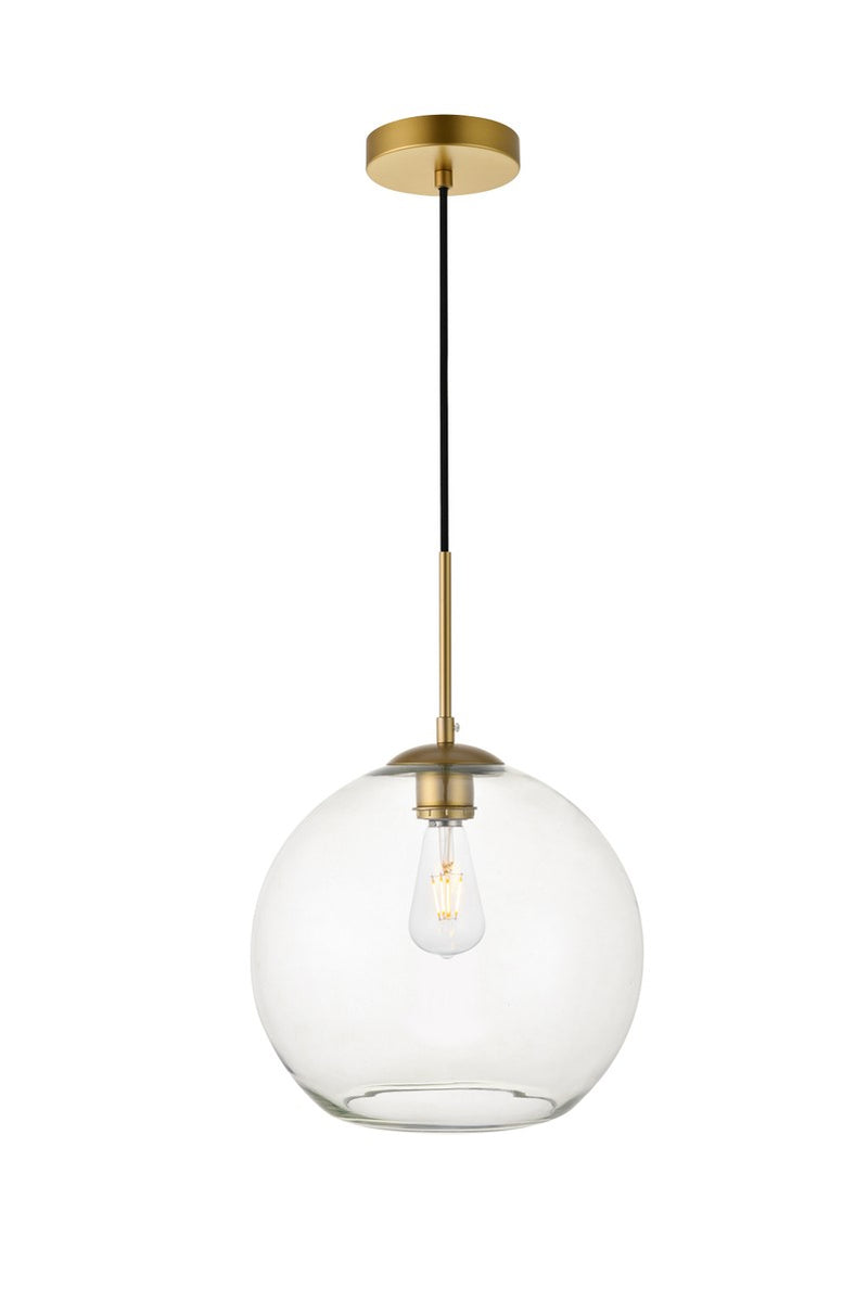 Elegant Lighting - LD2224BR - One Light Pendant - BAXTER - Brass