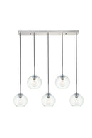 Elegant Lighting - LD2228C - Five Light Pendant - BAXTER - Chrome