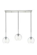 Elegant Lighting - LD2236C - Three Light Pendant - BAXTER - Chrome
