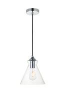 Elegant Lighting - LD2244C - One Light Pendant - DESTRY - Chrome