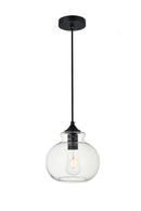 Elegant Lighting - LD2245BK - One Light Pendant - DESTRY - Black