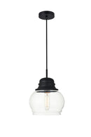 Elegant Lighting - LD2252BK - One Light Pendant - KENNA - Black