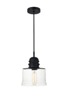 Elegant Lighting - LD2253BK - One Light Pendant - KENNA - Black