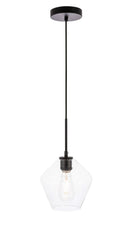 Elegant Lighting - LD2256BK - One Light Pendant - Gene - Black