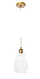 Elegant Lighting - LD2260BR - One Light Pendant - Gene - Brass