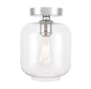 Elegant Lighting - LD2270C - One Light Flush Mount - Collier - Chrome