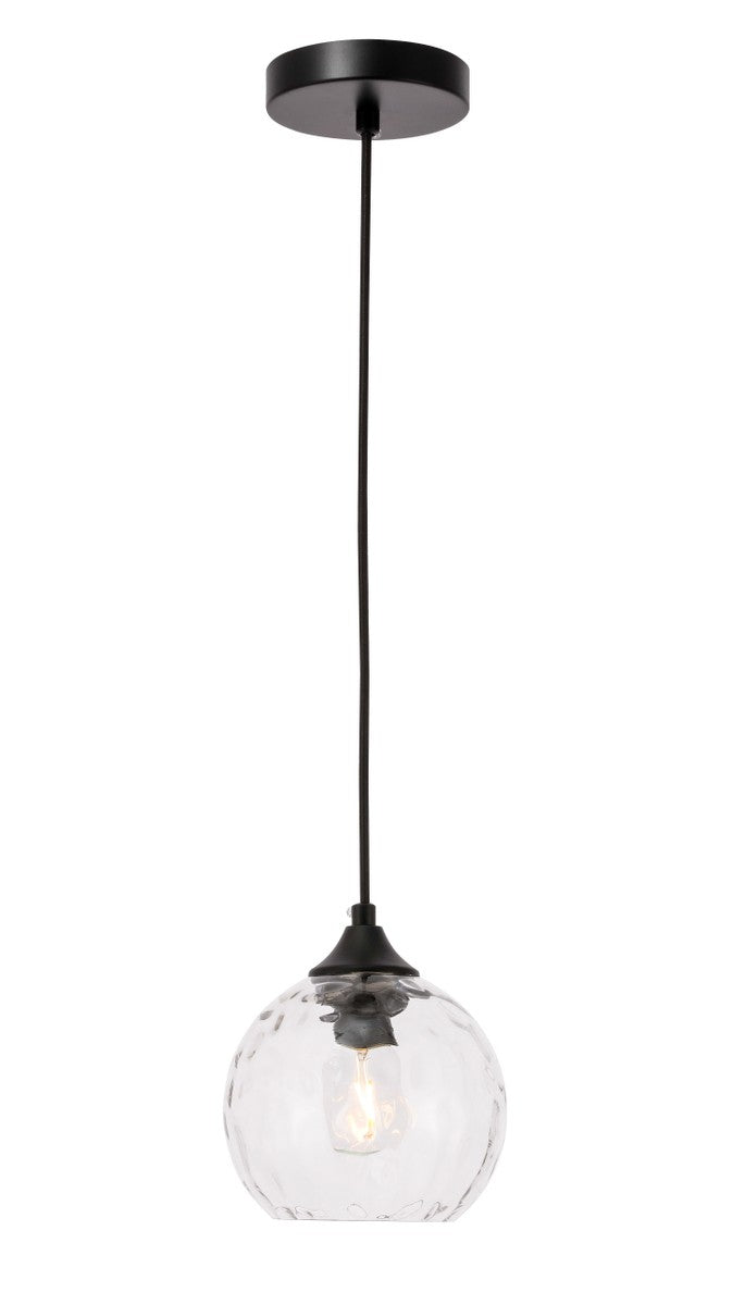 Elegant Lighting - LD2280 - One Light Pendant - Cashel - Black