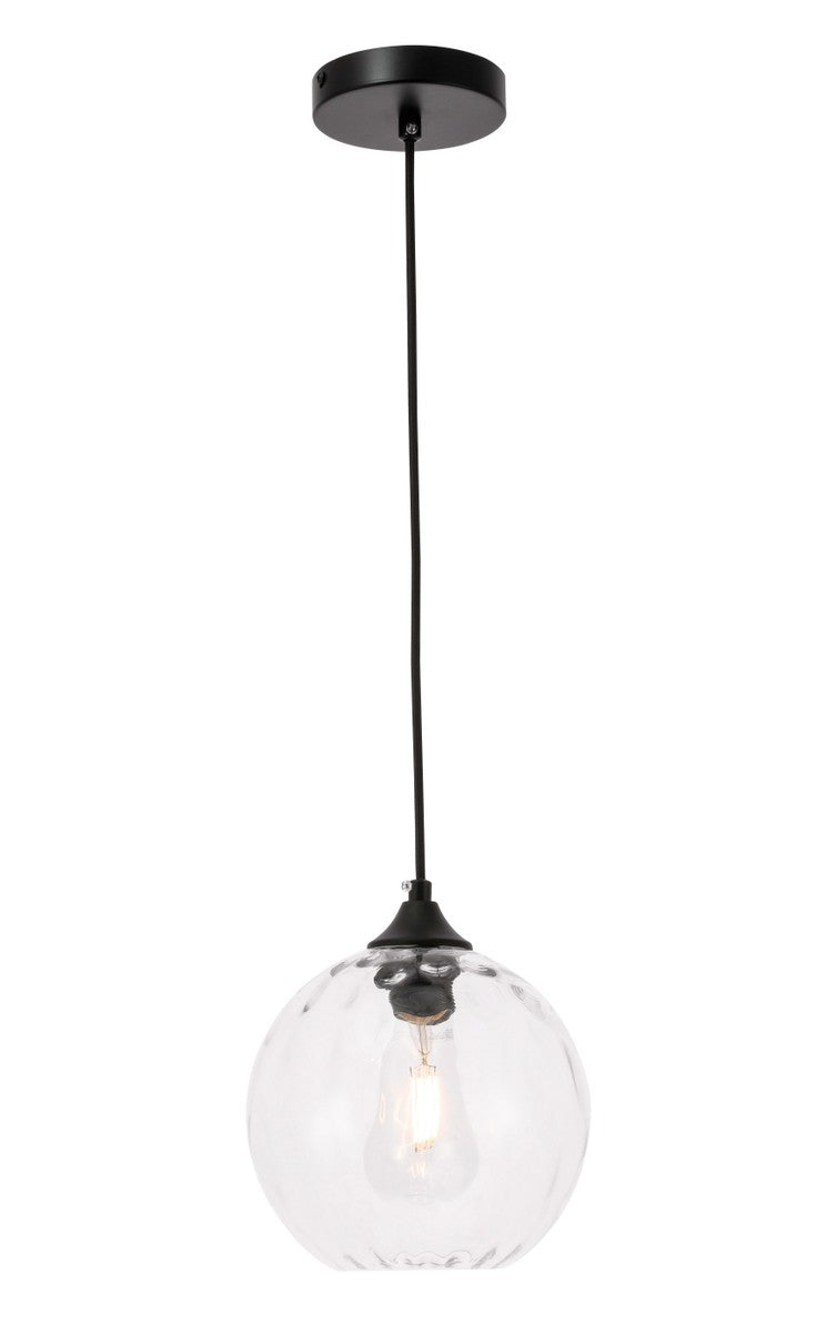 Elegant Lighting - LD2281 - One Light Pendant - Cashel - Black