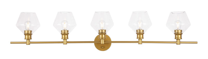 Elegant Lighting - LD2324BR - Five Light Wall Sconce - Gene - Brass