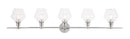 Elegant Lighting - LD2324C - Five Light Wall Sconce - Gene - Chrome
