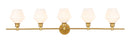 Elegant Lighting - LD2325BR - Five Light Wall Sconce - Gene - Brass