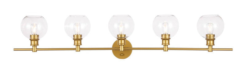 Elegant Lighting - LD2326BR - Five Light Wall Sconce - Collier - Brass
