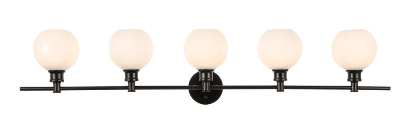 Elegant Lighting - LD2327BK - Five Light Wall Sconce - Collier - Black