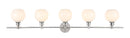 Elegant Lighting - LD2327C - Five Light Wall Sconce - Collier - Chrome