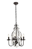 Elegant Lighting - LD5003D17ORB - Five Light Pendant - BLAISE - Oil Rubbed Bronze