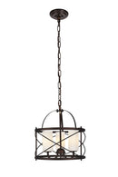 Elegant Lighting - LD5013D16DCB - Three Light Pendant - Wren - Dark Copper Brown