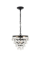 Elegant Lighting - LD5016D13BK - Three Light Pendant - Kora - Black