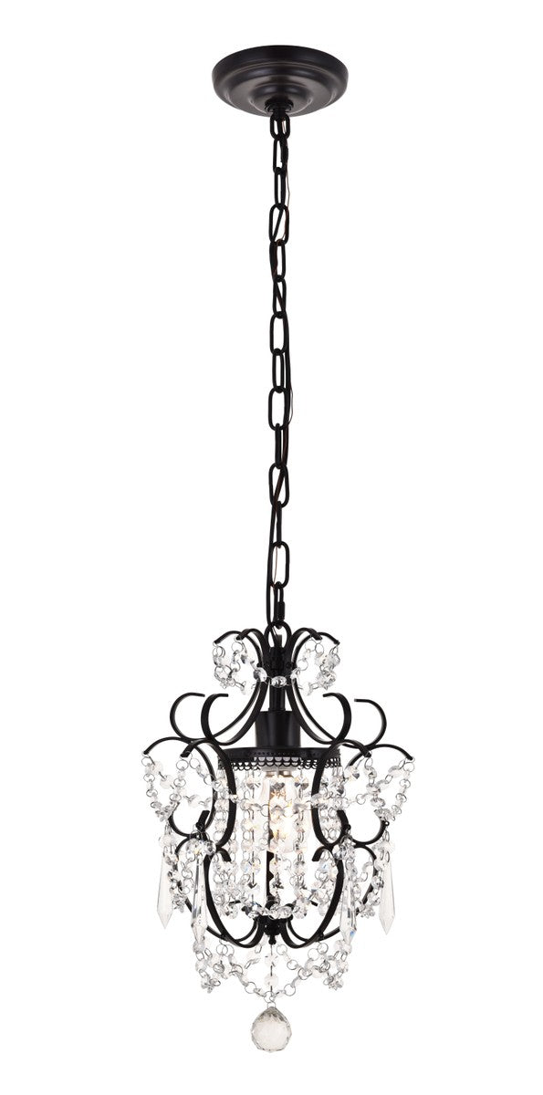 Elegant Lighting - LD5017D11ORB - One Light Pendant - Kirin - Oil Rubbed Bronze