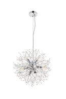 Elegant Lighting - LD5052D20C - Eight Light Pendant - Flores - Chrome