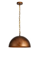 Elegant Lighting - LD6013D15BR - One Light Pendant - Merce - Manual Brass