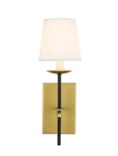 Elegant Lighting - LD6102W4BRBK - One Light Wall Sconce - Eclipse - Brass and Black