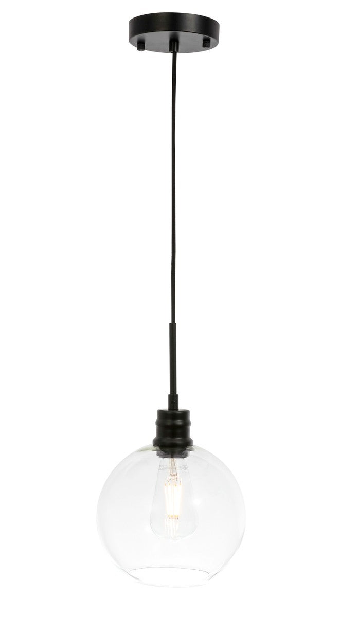 Elegant Lighting - LD6204BK - One Light Pendant - Emett - Black