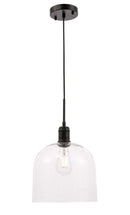 Elegant Lighting - LD6213BK - One Light Pendant - Gabe - Black