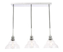 Elegant Lighting - LD6223C - Three Light Pendant - Clive - Chrome