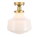 Elegant Lighting - LD6245BR - One Light Flush Mount - Lyle - Brass