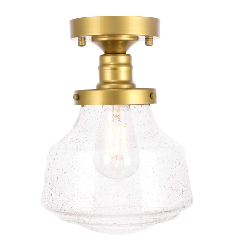 Elegant Lighting - LD6248BR - One Light Flush Mount - Lyle - Brass