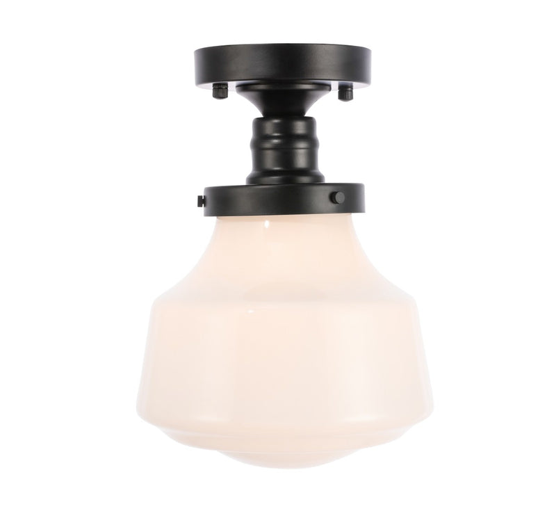 Elegant Lighting - LD6249BK - One Light Flush Mount - Lyle - Black