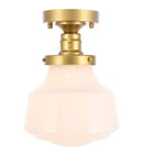Elegant Lighting - LD6251BR - One Light Flush Mount - Lyle - Brass