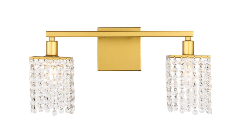 Elegant Lighting - LD7008BR - Two Light Wall Sconce - Phineas - Brass