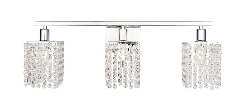 Elegant Lighting - LD7011C - Three Light Wall Sconce - Phineas - Chrome