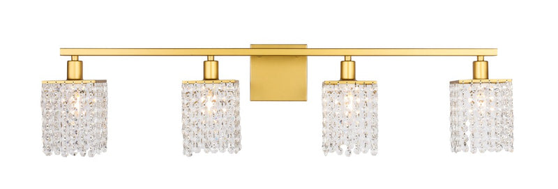 Elegant Lighting - LD7012BR - Four Light Wall Sconce - Phineas - Brass