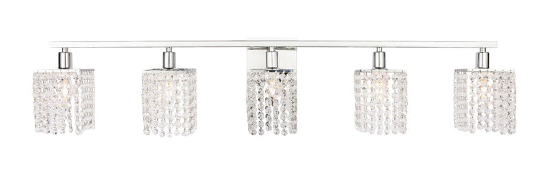 Elegant Lighting - LD7015C - Five Light Wall Sconce - Phineas - Chrome