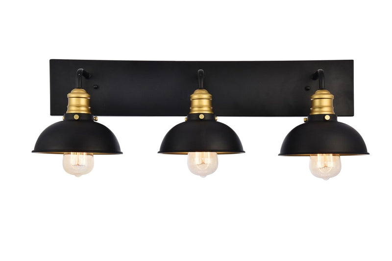 Elegant Lighting - LD8004W27BK - Three Light Wall Sconce - Anders - black