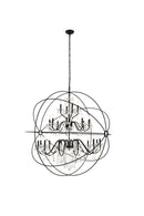 Elegant Lighting - LD8801D60BK - 24 Light Pendant - Cordelia - black