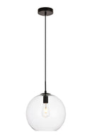 Elegant Lighting - LDPD2114 - One Light Pendant - Placido - Black