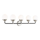 Five Light Wall / Bath<br /><span style="color:#4AB0CE;">Entrega: 4-10 dias en USA</span><br /><span style="color:#4AB0CE;font-size:60%;">PREGUNTE POR ENTREGA EN PANAMA</span><br />Collection: Cafe<br />Finish: Brushed Nickel
