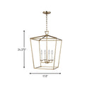 Four Light Lantern<br /><span style="color:#4AB0CE;">Entrega: 4-10 dias en USA</span><br /><span style="color:#4AB0CE;font-size:60%;">PREGUNTE POR ENTREGA EN PANAMA</span><br />Collection: Dianna<br />Finish: Satin Brass