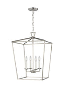 Four Light Lantern<br /><span style="color:#4AB0CE;">Entrega: 4-10 dias en USA</span><br /><span style="color:#4AB0CE;font-size:60%;">PREGUNTE POR ENTREGA EN PANAMA</span><br />Collection: Dianna<br />Finish: Brushed Nickel