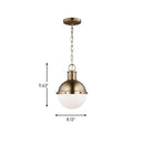One Light Mini Pendant<br /><span style="color:#4AB0CE;">Entrega: 4-10 dias en USA</span><br /><span style="color:#4AB0CE;font-size:60%;">PREGUNTE POR ENTREGA EN PANAMA</span><br />Collection: Hanks<br />Finish: Satin Brass