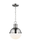 One Light Mini Pendant<br /><span style="color:#4AB0CE;">Entrega: 9-10 semanas en USA</span><br /><span style="color:#4AB0CE;font-size:60%;">PREGUNTE POR ENTREGA EN PANAMA</span><br />Collection: Hanks<br />Finish: Brushed Nickel