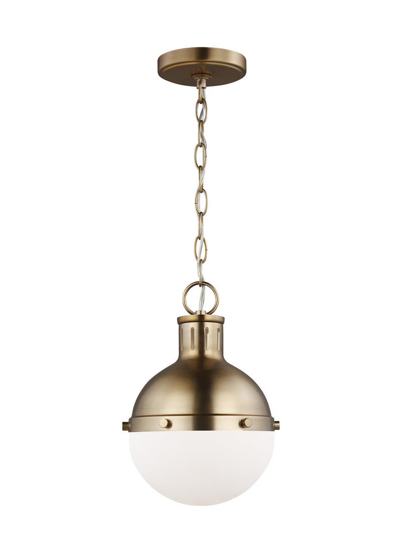 One Light Mini Pendant<br /><span style="color:#4AB0CE;">Entrega: 4-10 dias en USA</span><br /><span style="color:#4AB0CE;font-size:60%;">PREGUNTE POR ENTREGA EN PANAMA</span><br />Collection: Hanks<br />Finish: Satin Brass