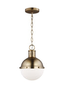 One Light Mini Pendant<br /><span style="color:#4AB0CE;">Entrega: 2-3 semanas en USA</span><br /><span style="color:#4AB0CE;font-size:60%;">PREGUNTE POR ENTREGA EN PANAMA</span><br />Collection: Hanks<br />Finish: Satin Brass